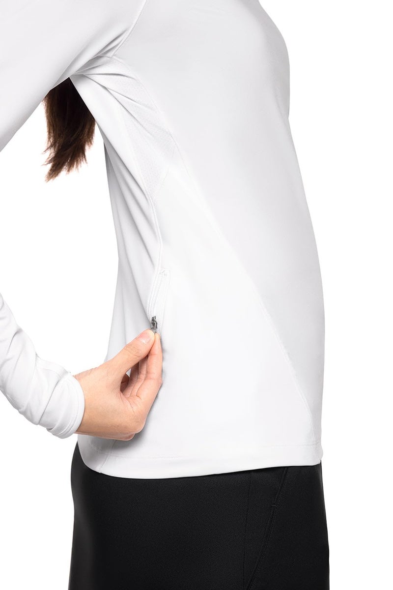 Coolibar Women's Fitness Long Sleeve T-Shirt - UPF 50+ Sun Protection - Devi in White - Image 4